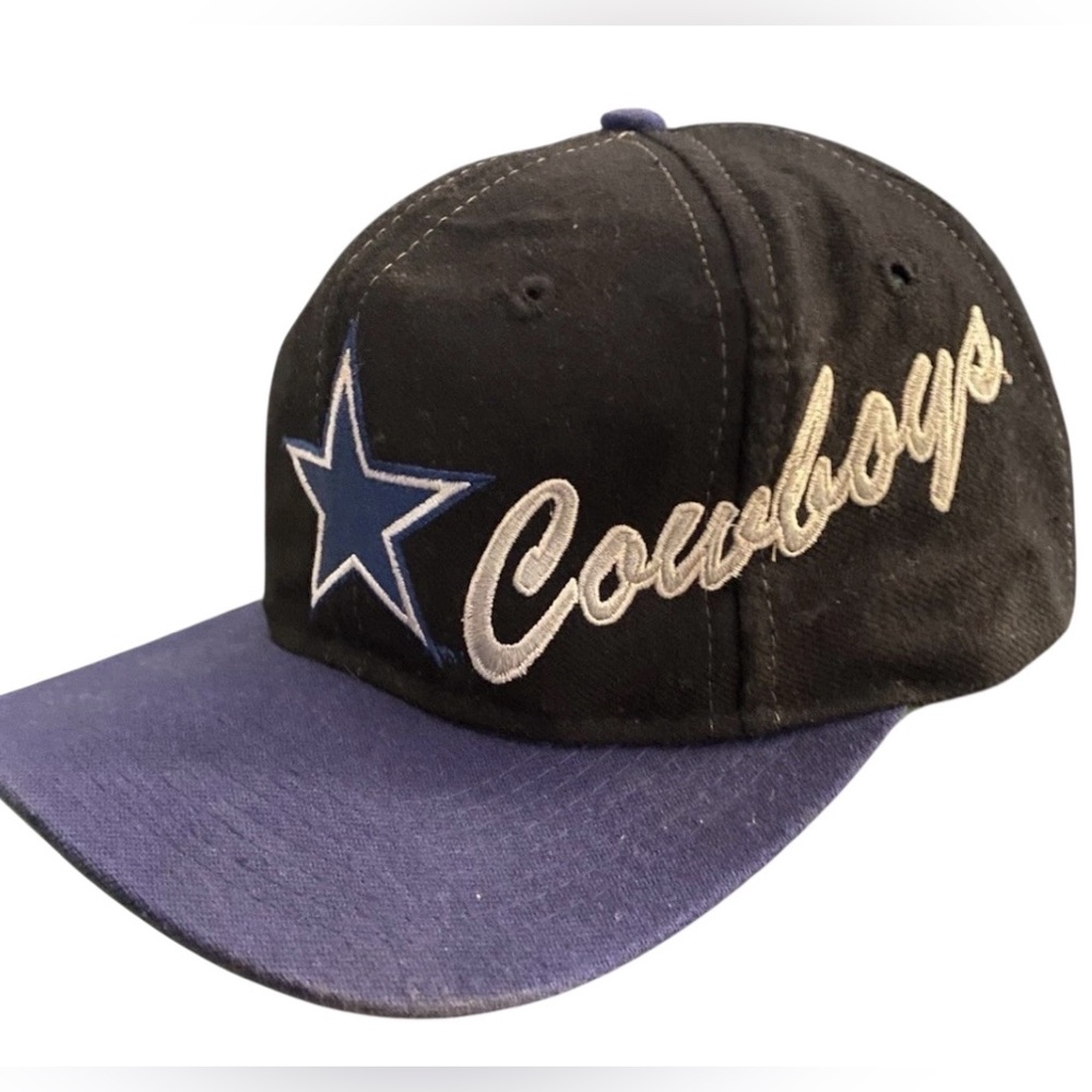 Vintage Dallas Cowboys Apex One Proline NFL Logo Script Adjustable Hat Snapback